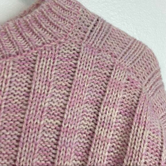 NWOT * BLANK NYC Ribbed Marled Knit Crewneck Sweater - Picture 4 of 11